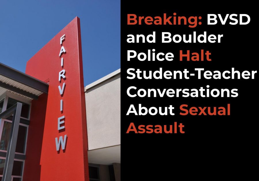 BVSD and Boulder Police Halt Student-Teacher Conversations About Sexual Assault