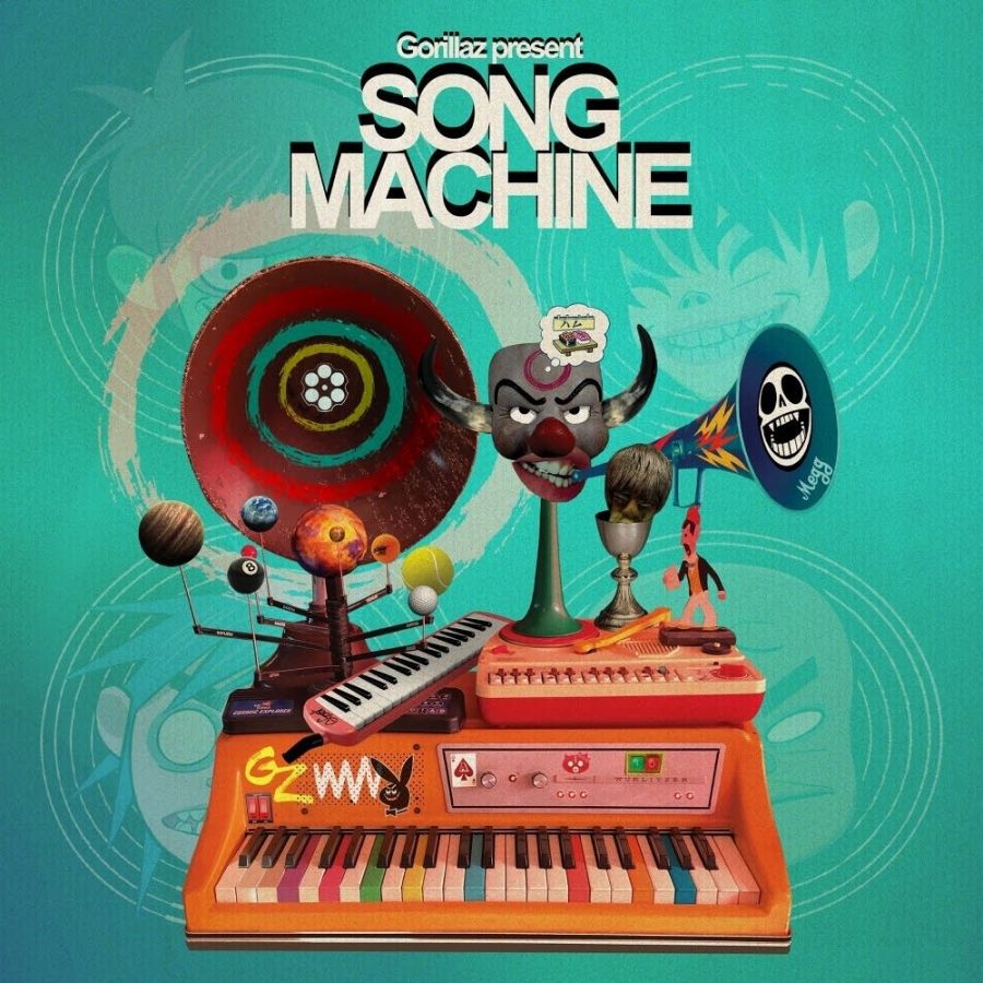 The album cover for Gorillazs Song Machine, Season One: Strange Timez