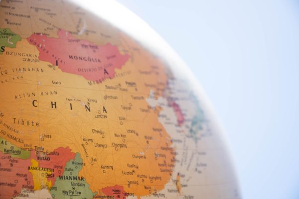 The world, highlight on China. 
Photo Credit: Creative Commons